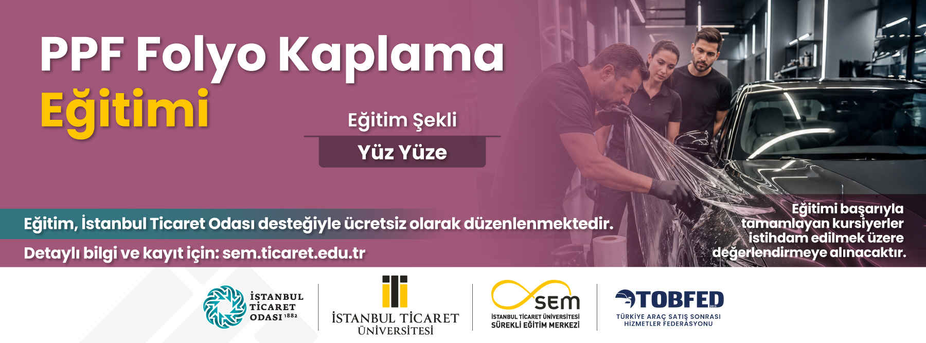 PPF Folyo Kaplama Eğitimi Afişi
